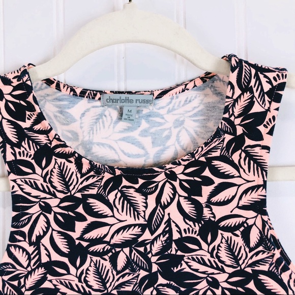 Charlotte Russe Coral Blue Crop Top - Picture 2 of 5